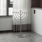 Vintiquewise Medium Modern Silver 9 Branch Lighting Thin Pipe Hanukkah Menorah, Metal-Aluminum QI004118.SI.M - alternate 5